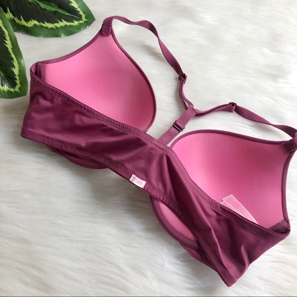 🏷SOLD PINK VICTORIA’S SECRET Berry Racerback Bra - Picture 7 of 8